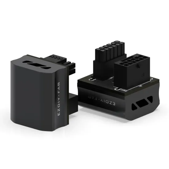 EZDIY-FAB 12VHPWR 600W GPU Power Adapter - STD 180° Black