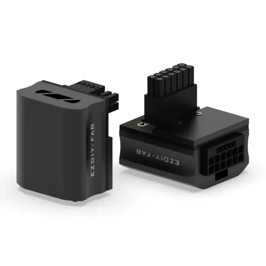 EZDIY-FAB 12VHPWR 600W GPU Power Adapter - RVS 90° Black