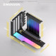 EZDIY-FAB RGB Vertical PCIe 4.0 GPU Mount Bracket Graphic Card Holder 90° Riser Cable