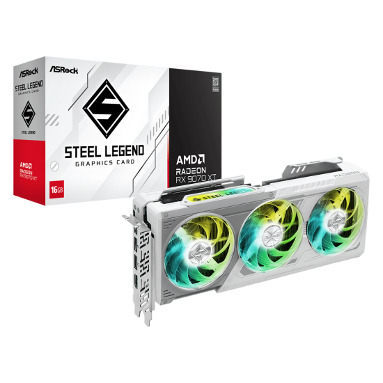 Graphic card ASRock RADEON RX 9070 XT STEEL LEGEND 16GB GDDR6