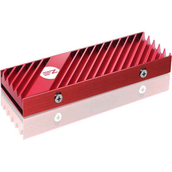 M.2 Heatsink EZDIY-FAB for NVMe SSD - Red