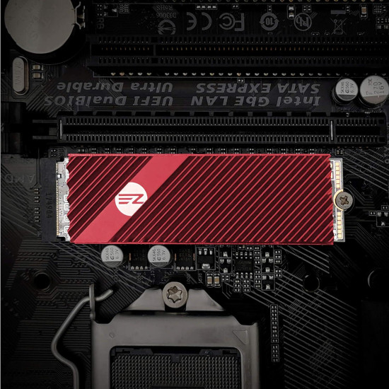 M.2 Heatsink EZDIY-FAB for NVMe SSD - Red