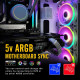 Fans EZDIY-FAB Moonlight White RGB PWM 120mm - 5 Pack