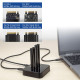 Dual SSD docking clone station, ACT M.2 NVMe/PCIe, USB-C 3.2 Gen2, 10 Gbps