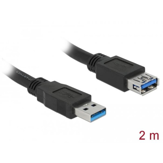 Delock Extension cable USB 3.0 Type-A male > USB 3.0 Type-A female 2.0 m black