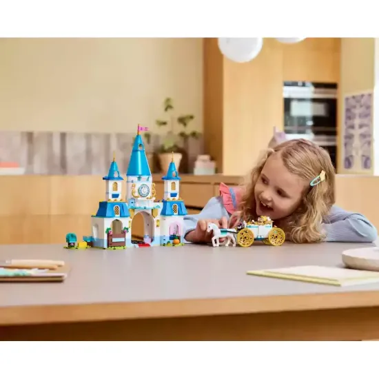 LEGO Princess Cinderella's castle and horse-drawn carriage- 43275
