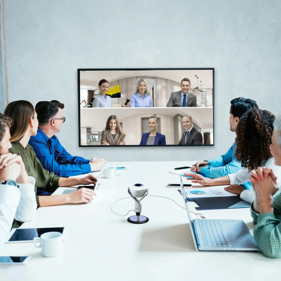 Камера за видеоконференции, j5create JVU368,360°,Full HD 1080p,USB™ UVC/UAC plug-and-play,HDR,AI функция