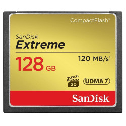 Memory card  SANDISK Extreme Compact flash, 128GB