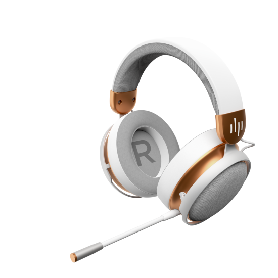 Геймърски безжични слушалки Dark Project Sono Wireless - White/Gold
