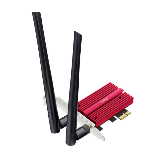 Ethernet Adapter Cudy WE9300, PCIe, Tri Band, 5.7 Gbps, 2.8 Gbps, 688 Mbps, WiFi, Bluetooth 5.4