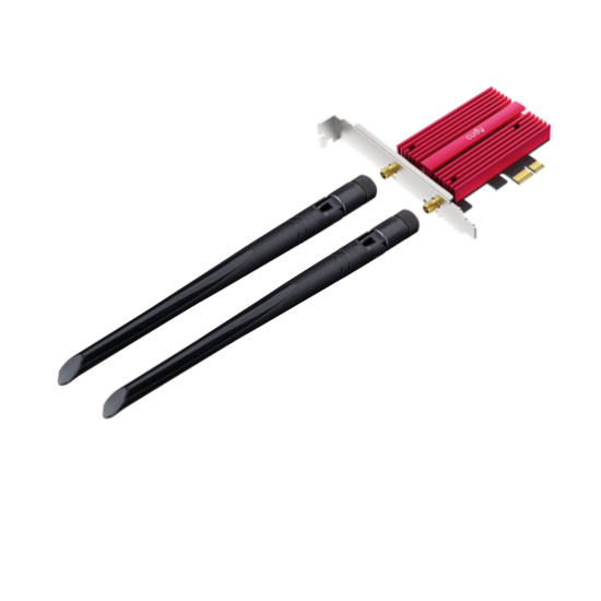 Ethernet Adapter Cudy WE9300, PCIe, Tri Band, 5.7 Gbps, 2.8 Gbps, 688 Mbps, WiFi, Bluetooth 5.4