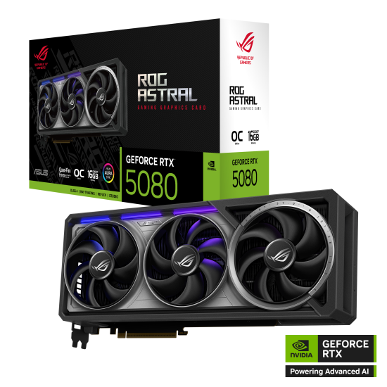 Graphic card ASUS ROG ASTRAL GeForce RTX 5080 OC 16GB GDDR7