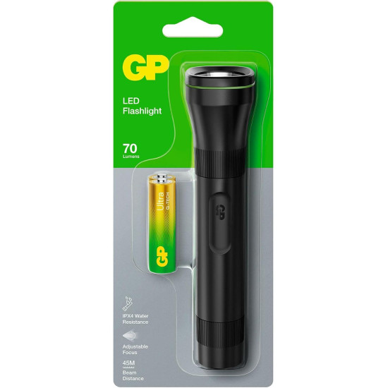 Torch  GP BATTERIES  C107B LED 70 lumens 2*AA battery