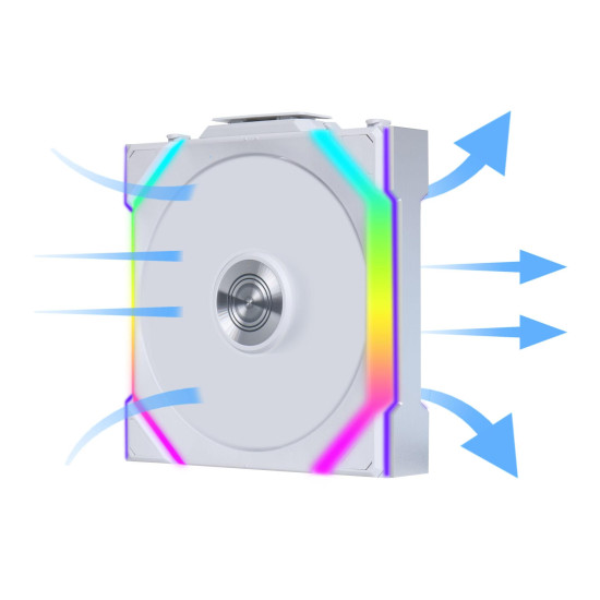 Вентилатор Lian Li UNI FAN SL Wireless ARGB PWM - 120 mm Бял