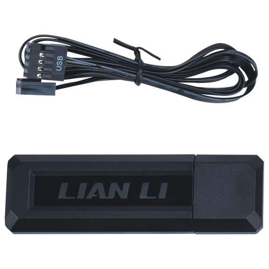 Вентилатори 3бр Lian Li UNI FAN SL Wireless ARGB PWM Reverse Blade - 120 mm Черен + Контролер