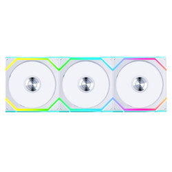 Triple Pack Lian Li UNI FAN SL Wireless ARGB PWM Reverse Blade - 120 mm White + Controller
