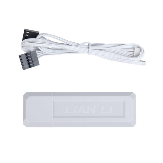Вентилатори 3бр Lian Li UNI FAN SL Wireless ARGB PWM Reverse Blade - 120 mm Бели + Контролер