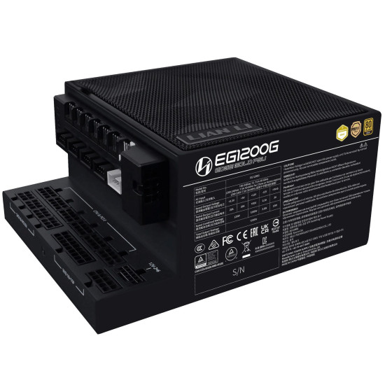 Захранващ блок Lian Li EDGE 1200W 80+ Gold PCIe 5.1, ATX 3.1 - Черно