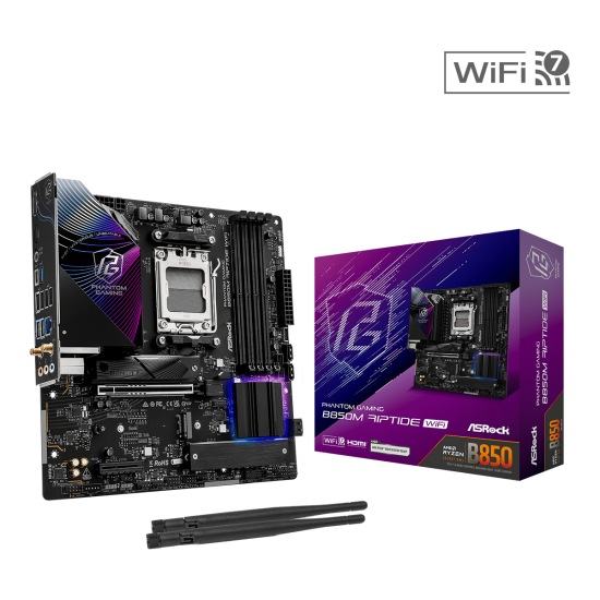 Дънна платка ASRock B850M RIPTIDE WIFI7 socket AM5