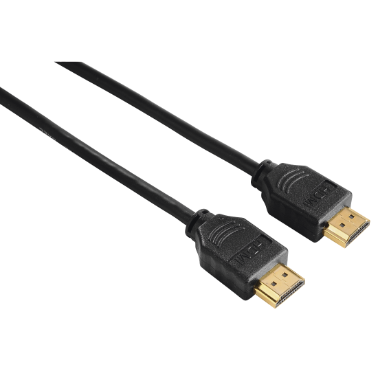 Hama High-Speed HDMI™ Cable, Plug - Plug, Ethernet, gold-plated, 1.5 m, bulk