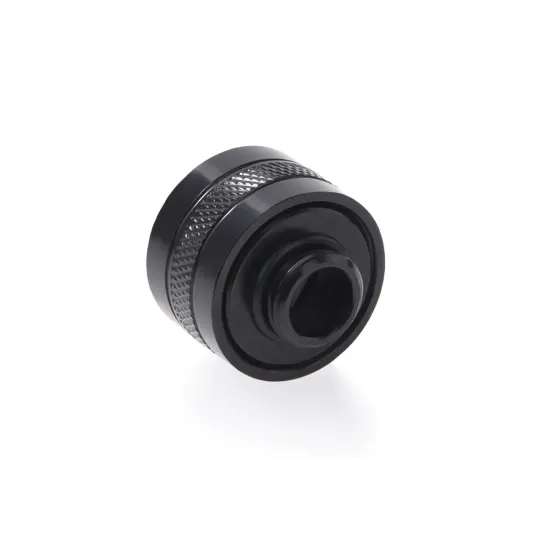 Компресионен фитинг Alphacool Eiszapfen PRO 16mm HardTube Fitting G1/4 - Deep Black (6 бр)