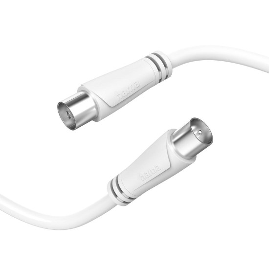 Hama Antenna Cable, Coax Plug - Coax Socket, 1.5 m, 90 dB