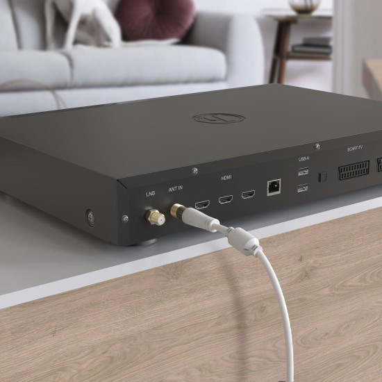 Hama Antenna Cable, Coax Plug - Coax Socket, gold-plated, 3.0 m, 100 dB