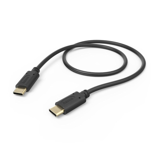 Hama Charging Cable, USB-C - USB-C, 0.5 m, black