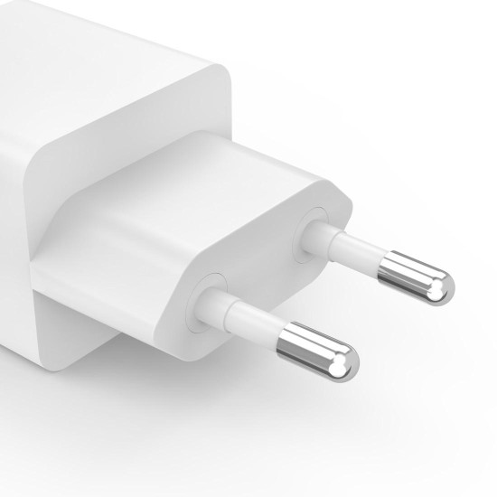 Hama Fast Charger, 1x USB-C, 1x USB-A, Mini Charger, PD, 45 W, white