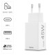 Hama Fast Charger, 1x USB-C, 1x USB-A, Mini Charger, PD, 45 W, white