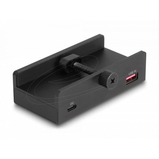 Delock External USB 5 Gbps 4 Port Hub 2 x USB Type-A and 2 x USB Type-C™ with Locking Screw
