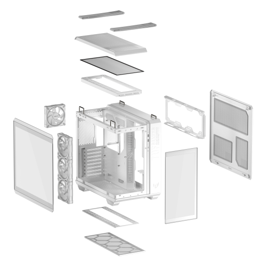 Case ASUS TUF Gaming GT502 Horizon ARGB White Edition