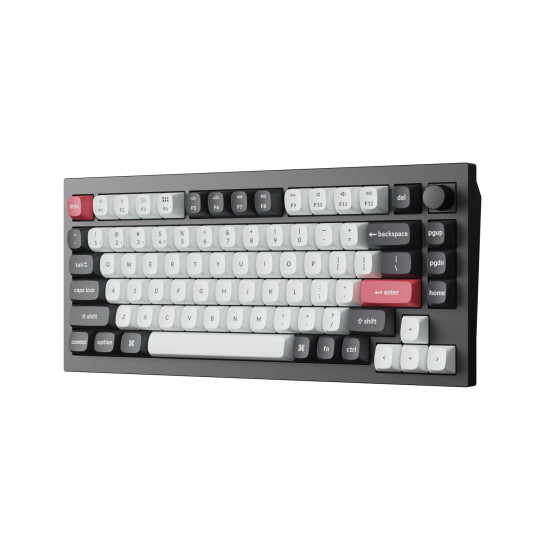 Механична клавиатура Keychron Q1 HE QMK 75% Carbon Black - Wireless