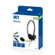 ACT Headphones with microphone, 3.5mm jack, 2m