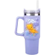 Mug Paladone: Minecraft - Purple 900ml Multiway Travel Cup Straw,  PP14948MCF