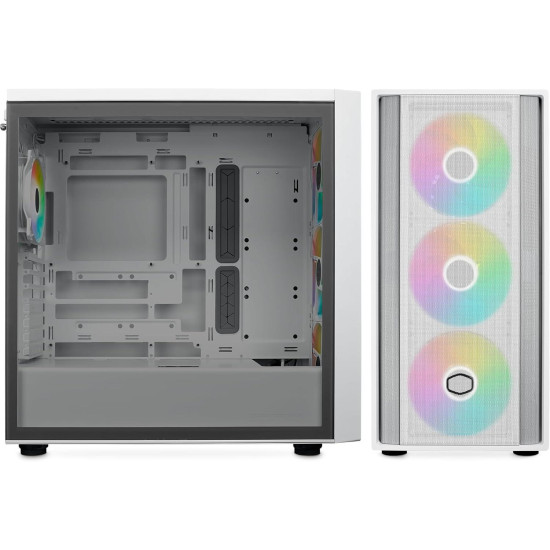 Case CoolerMaster MasterBox 600 - White ARGB