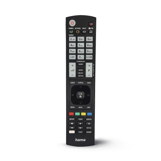 Hama Universal Remote Control for LG TVs, IR, Teachable, Illuminating Buttons