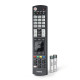 Hama Universal Remote Control for LG TVs, IR, Teachable, Illuminating Buttons