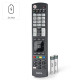 Hama Universal Remote Control for LG TVs, IR, Teachable, Illuminating Buttons