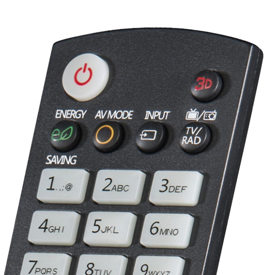 Hama Universal Remote Control for LG TVs, IR, Teachable, Illuminating Buttons