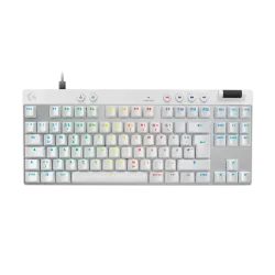 Logitech G Pro X Rapid TKL Mechanical Gaming Keyboard - White, magnetic-analog switch