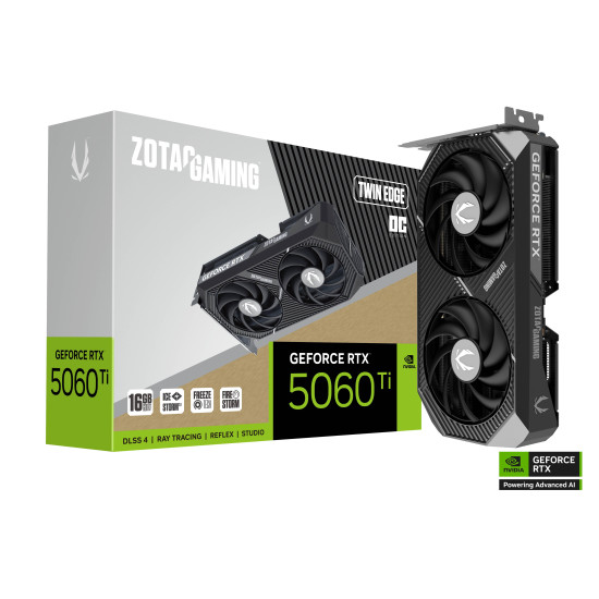 Graphic card ZOTAC GAMING RTX 5060 TI Twin Edge OC 16GB GDDR7