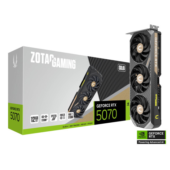 Graphic card ZOTAC GAMING RTX 5070 Solid 12GB GDDR7
