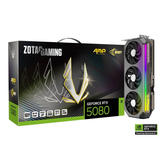 Graphic card ZOTAC GAMING RTX 5080 AMP Extreme Infinity 16GB GDDR7