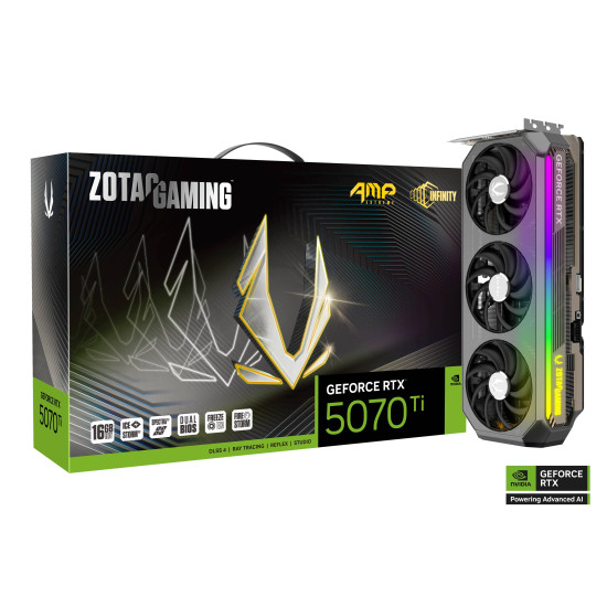 Graphic card ZOTAC GAMING RTX 5070 TI AMP Extreme INFINITY 16GB GDDR7