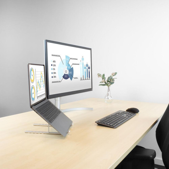 Foldable aluminum laptop stand ACT AC8120, 6 positions