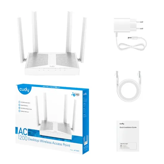 Wireless Access Point Cudy AP1300D Wi-Fi Gigabit AC1200