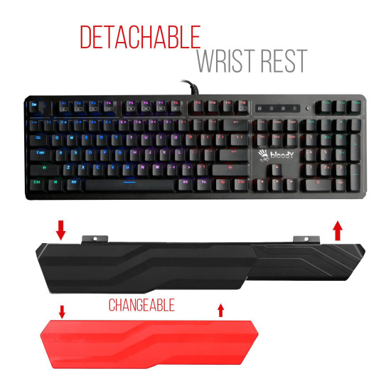 A4tech Bloody B975 Gaming Mechanical Keyboard, Brown switch