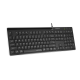 A4tech Fstyler FX72 Wired keyboard, low profile, scissor technology, Cyrillic, black