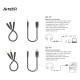 A4Tech Адаптер AD-3P 3.5mm жак мъжко - 2 х 3.5mm жак женско